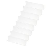 PATIKIL 8 Pack Shelf Dividers for Closet Organization, 11.1x1.2x2.4 Acrylic Closets Separator Kitchen Cabinet Shelves Under Bed Blocker for Bedroom Kitchen Office, Clear