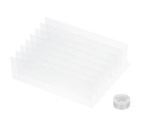 PATIKIL 8 Pack Under Couch Blocker, Acrylic Under Bed Blocker for Pets (4.72" H x 15.75" L) with Tape Clear Toys Blocker for Bed Sofa Desk Furniture