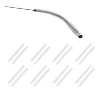 PATIKIL 8 Pairs Eye Glass Replacement Temples, Silicone Anti-Slip Eyeglass End Tips Glasses Retainers Fits 2x2mm for Square Thin Metal Eyeglass Sunglasses Temple, Clear