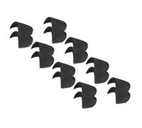 PATIKIL 8 Pairs Shoulder Pads, Costume Shoulder Pads Breathable Sponge Pads Covered Thick Gauze for Women Clothing Men Blazer Suit Coat Sewing, Black,M