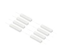 PATIKIL 8 Pcs 0.1 Ohm Resistors, 10W Ceramic Cement Resistor Power Cement Resistor Kit Tolerance 5% for Power Adapters Audio Computer TV Circuit Board