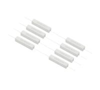 PATIKIL 8 Pcs 0.5 Ohm Resistors, 10W Ceramic Cement Resistor Power Cement Resistor Kit Tolerance 5% for Power Adapters Audio Computer TV Circuit Board