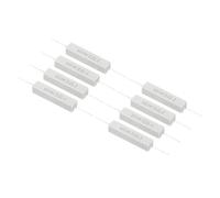 PATIKIL 8 Pcs 3 Ohm Resistors, 10W Ceramic Cement Resistor Power Cement Resistor Kit Tolerance 5% for Power Adapters Audio Computer TV Circuit Board