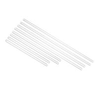 PATIKIL 8 Pcs High Borosilicate Glass Stick, 5.9-11.8" Length 6mm Dia Stirring Rod with Both Ends Round Mixing Tools for DIY Projects Lab Kitchen Science, Clear
