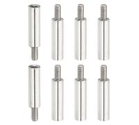 PATIKIL 8 Pcs M3x17+6mm Stainless Steel Standoff Extension Posts Screws,Metric Male Female Thread Adapters Spacer for PCB,Quadcopter Drone,Computer & Circuit Board Assortment Kit