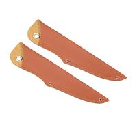PATIKIL 8" PU Leather Paring Knife Sheath, 2 Pack Knife Cover Sleeves Knives Edge Guard Blade Protector Universal for Home Kitchen, Brown