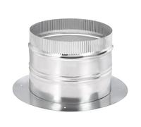 PATIKIL 8" Round Duct Collar, Galvanized Duct Connector Flange Pipe Collar Take Off Collar for Flexible or Rigid Ducts, Heating Cooling Ventilation Exhaust Fan Vent Systems