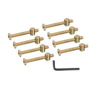 PATIKIL 8 Set Bunk Bed Bolts and Nuts Kit, M6x55mm Furniture Bolts Hex Drive Socket Cap Hardware Replacement for Beds Headboards Chairs