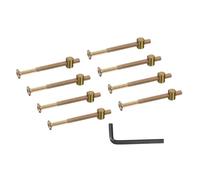 PATIKIL 8 Set Bunk Bed Bolts and Nuts Kit, M6x85mm Furniture Bolts Hex Drive Socket Cap Hardware Replacement for Beds Headboards Chairs
