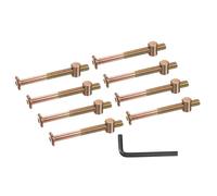 PATIKIL 8 Set Bunk Bed Bolts and Nuts Kit, M8x85mm Furniture Bolts Hex Drive Socket Cap Hardware Replacement for Beds Headboards Chairs