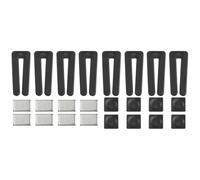 PATIKIL 8 Sets High Calibration Fan Blade Balance Tool Includes 8 Pcs Plastic Clips and 16 Pcs Metal Adhesive 5G Weight, White/Black