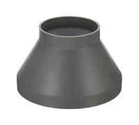 PATIKIL 8" to 4" Duct Reducer Connector, Heating Cooling Ventilation Tube Fire-Resistant Increaser Adapter Pipe Fitting for Vent System, Grey 200x110 mm ID