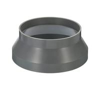 PATIKIL 8" to 6" Duct Reducer Connector, Heating Cooling Ventilation Tube Fire-Resistant Increaser Adapter Pipe Fitting for Vent System, Grey 200x160 mm ID