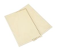 PATIKIL 8 x 12 Inch Crochet Basket Base, 2 Pcs Basket Bottoms Square Wood Base Shaper Bag Making Supplies Weaving Knitting Kit for Crochet Shoulder Bag Handbag Purse Craft