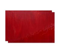 PATIKIL 8 x 12 Inch Transparent Stained Glass Sheets, 2 Sheets Mosaic Glass Variety Pack Tiles for Art Supplies Crafts Projects, Wine Red
