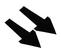 PATIKIL 8" x 4" Arrow Sticker, 20 Pcs PVC Removable Self Adhesive Waterproof Floor Decal Wall Marking Arrow Sign for Road Instructions, Black