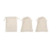 PATIKIL 8"x6" Coin Money Sacks Bag, 3Pcs Bank Deposit Change Transit Cash Bags with Drawstring Currency Gift Sacks Style 1, Beige