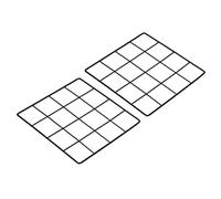 PATIKIL 8"x8" Wire Grid Panel, 2 Pack Wall Grid Decorative Panels Board Photo Pictures Display Decor Hanging Organizer for Home Office, Black