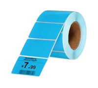 PATIKIL 800 Pcs Thermal Labels, 1.18x2 Inch Thermal Printer Labels Stickers Self Adhesive Tags Rectangle Paper Roll Small for Printer Shipping Label Mailing UPS Barcode Address, Blue