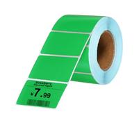 PATIKIL 800 Pcs Thermal Labels, 1.18x2 Inch Thermal Printer Labels Stickers Self Adhesive Tags Rectangle Paper Roll Small for Printer Shipping Label Mailing UPS Barcode Address, Green