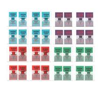 PATIKIL 800PCS Sign Here Tabs, Sign Here Post Flags Stickers Adhesive Arrow Labels Message Date Signature for Documents Office Supplies Notebook Notes,4 Color