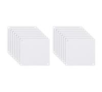 PATIKIL 80mm/3.1" PC Fan Dust Mesh, 16 Pack PVC Computer Cooler Dust Filter PC Case Dust Cover Grills for Computer Cooler Fan PC Case Dustproof, White