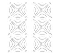 PATIKIL 80mm Fan Finger Grill, 6 Pack Metal Grill Protector Guard Fan Protective Cover for 80mm Exhaust Fans Equipment Computer DIY