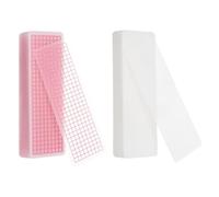 PATIKIL 80Pcs Washi Tape Cards, 5.9 x 2 Inch Washi Tape Boards Storage Organizer PVC Sample Board with Arc Corner for Scrapbooking Journal Home Supplies DIY Crafts, Pink/Blank