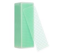 PATIKIL 80Pcs Washi Tape Cards, 5.9 x 2 Inch Washi Tape Boards Storage Organizer PVC Sample Board with Arc Corner for Scrapbooking Journal Home Supplies DIY Crafts, Green