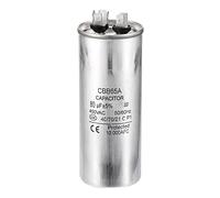 PATIKIL 80uF 80MDF 450V AC Fan Start Capacitor, CBB65 Circular Run Capacitor for Air Conditioner Cool Heat Pump Condenser Straight