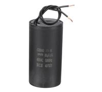 PATIKIL 80uf CBB60 Run Capacitor, AC 450V 2 Wires 50/60Hz Motor Running Capacitor 102x53x102, Black