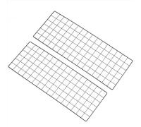 PATIKIL 80x30cm Wire Grid Panel, 2 Pack Board Photo Pictures Memo Display Grid Panels Hanging Organizer Wall Decorative Panel for Home Office Wedding, Black