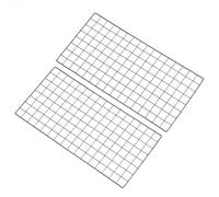 PATIKIL 80x40cm Wire Grid Panel, 2 Pack Board Photo Pictures Memo Display Grid Panels Hanging Organizer Wall Decorative Panel for Home Office Wedding, Black