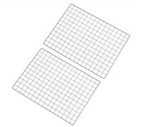 PATIKIL 80x60cm Wire Grid Panel, 2 Pack Board Photo Pictures Memo Display Grid Panels Hanging Organizer Wall Decorative Panel for Home Office Wedding, Black