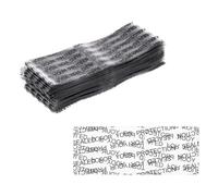 PATIKIL 86x33mm PVC Perforated Shrink Bands, 250Pcs 2 Mil Thick Heat Shrink Seal Wrap Fit for 1.75"-2" Cap Diameter Essential Oil Bottles Jars Cans Tin Word Style, Clear