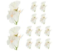 PATIKIL 8cm Artificial Orchid Flower for Floating Candle Centerpiece, 12 Pcs Orchid Flower Vase Fillers Mini Flowers Filler Hydrangea for Wedding Table Party Home Decor, White