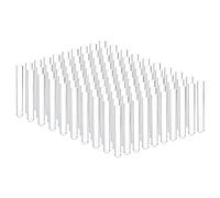 PATIKIL 8ml Plastic Test Tubes, 100Pcs 100x13mm Tubes for Scientific Experiments Party Decoration Candy Bead Storage Bath Salt Lab Use, Clear