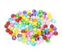 PATIKIL 8mm Acrylic Beads for Jewelry Making, 500 Pack Faceted Acrylic Round Beads Spacer Beads for Bracelets Earring Necklace DIY Craft Style 1, Mix Color