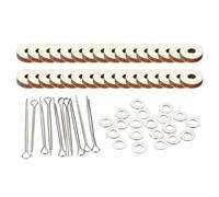 PATIKIL 8mm Doll Joints, 16 Set Removable Cotter Pin Joints Connector and Fiberboard Tray for Bear Limbs Making Head DIY Crafts Accessories