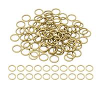 PATIKIL 8mm OD x 6mm ID Earring Beading Hoop, 100Pcs Copper Round Solid Copper Beading Finding Rings Loops for Jewelry Making Necklaces Earring Keychains Craft DIY, Copper
