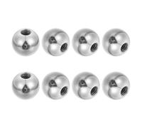 PATIKIL 8Pcs 17mm Ball Nuts Knob, 1/4"-20 UNC Female Threaded Steel Swivel Ball Joint Adapter Converter for Super Clamp Camera Hot Shoe Mount Light Tripod Phone Holder, Silver