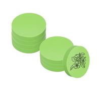 PATIKIL 8Pcs 2" Rubber Carving Blocks, Soft Linoleum Art Carving Block Round Crafts Stamp Making for Printmaking Stamps Carving Supplies, Green