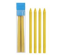 PATIKIL 8Pcs 5.6mm 2B Carpenter Pencil Lead Refills, Solid Dry Pencil Refills Break Resistant Lead Refill for Mechanical Carpenter Construction Pencils Art Drafting, Yellow