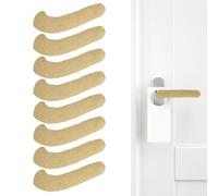 PATIKIL 8Pcs Door Handle Cover, Knitted Door Knob Covers Protector Knob Handle Cover Elasticity Anti-Scald for Heat Winter Summer Hot Cold Home Offices Furniture, Beige
