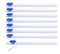 PATIKIL 8pcs Plastic Wrap Cutter, 13in Plastic Wrap Slide Cutter Self Adhesive Installation Replacement for Aluminum Foil Wax Paper Parchment Paper Wrap Dispenser, Blue