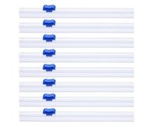PATIKIL 8pcs Plastic Wrap Cutter, 14in Plastic Wrap Slide Cutter Snap Card Slot Installation Replacement for Aluminum Foil Wax Paper Parchment Paper Wrap Dispenser, Blue