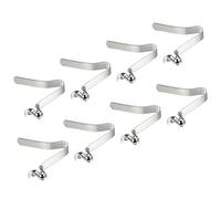 PATIKIL 8x6mm Kayak Paddle Snaps, 8 Pack Pole Push Button Spring Clips Steel Hollow Button Locking Tube Single Pin for Camping Awning Tent Pole