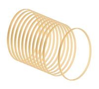 PATIKIL 9.1 Inch Wooden Bamboo Floral Hoop, 12Pack Craft Rings for DIY Wedding Wreath Decor, Dream Catcher and Hanging Crafts