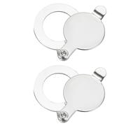 PATIKIL 9/16" Peephole Cover,Door Peephole Protector Privacy Door Viewer Cover for Home Security Apartment Hotel,Bright Chrome 2pcs