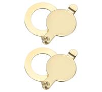 PATIKIL 9/16" Peephole Cover,Door Peephole Protector Privacy Door Viewer Cover for Home Security Apartment Hotel,Imitation Gold 2pcs